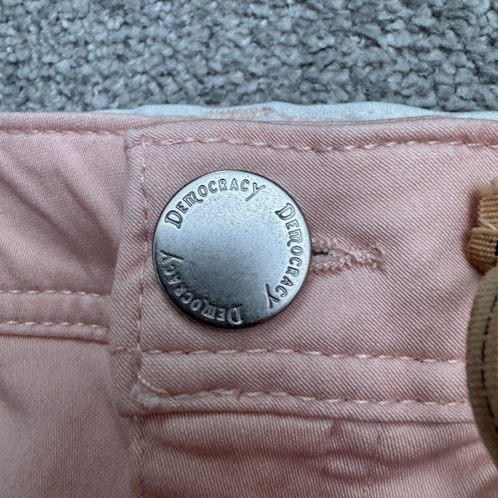 Democracy Ab Technology Freedom Ankle Denim Jeans Womens 8 Pink Stretch NWT - Picture 5 of 16